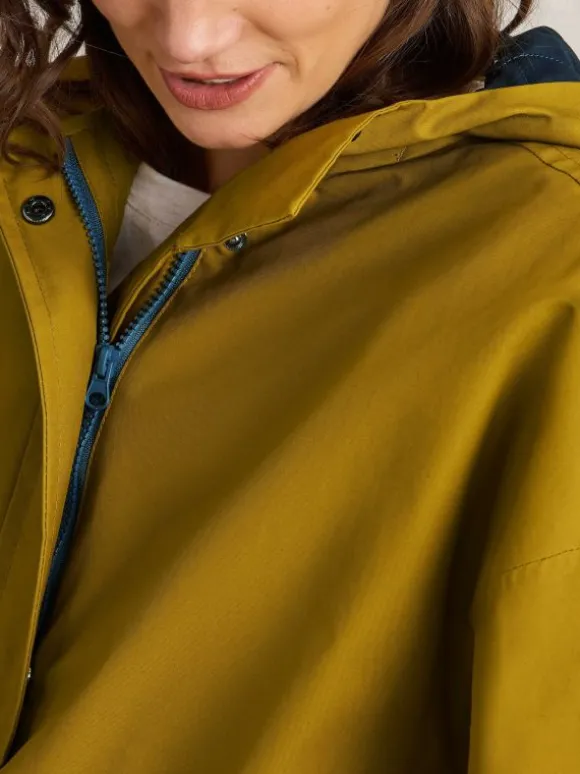 Winnie Waterproof Coat in DARK CHARTREUSE