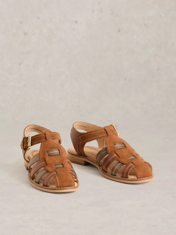 Zara Fisherman Sandal in TAN MULTI