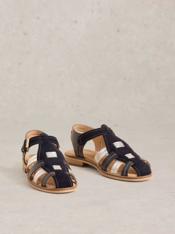 Zara Fisherman Sandal in NAVY MULTI